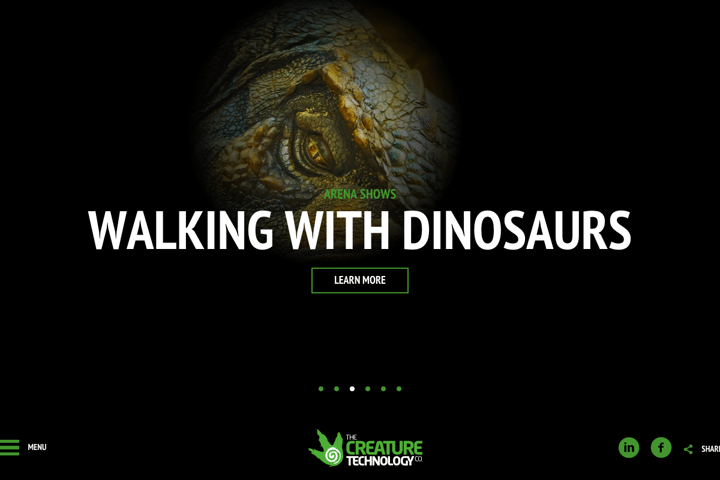 The Creature Technology Company website preview